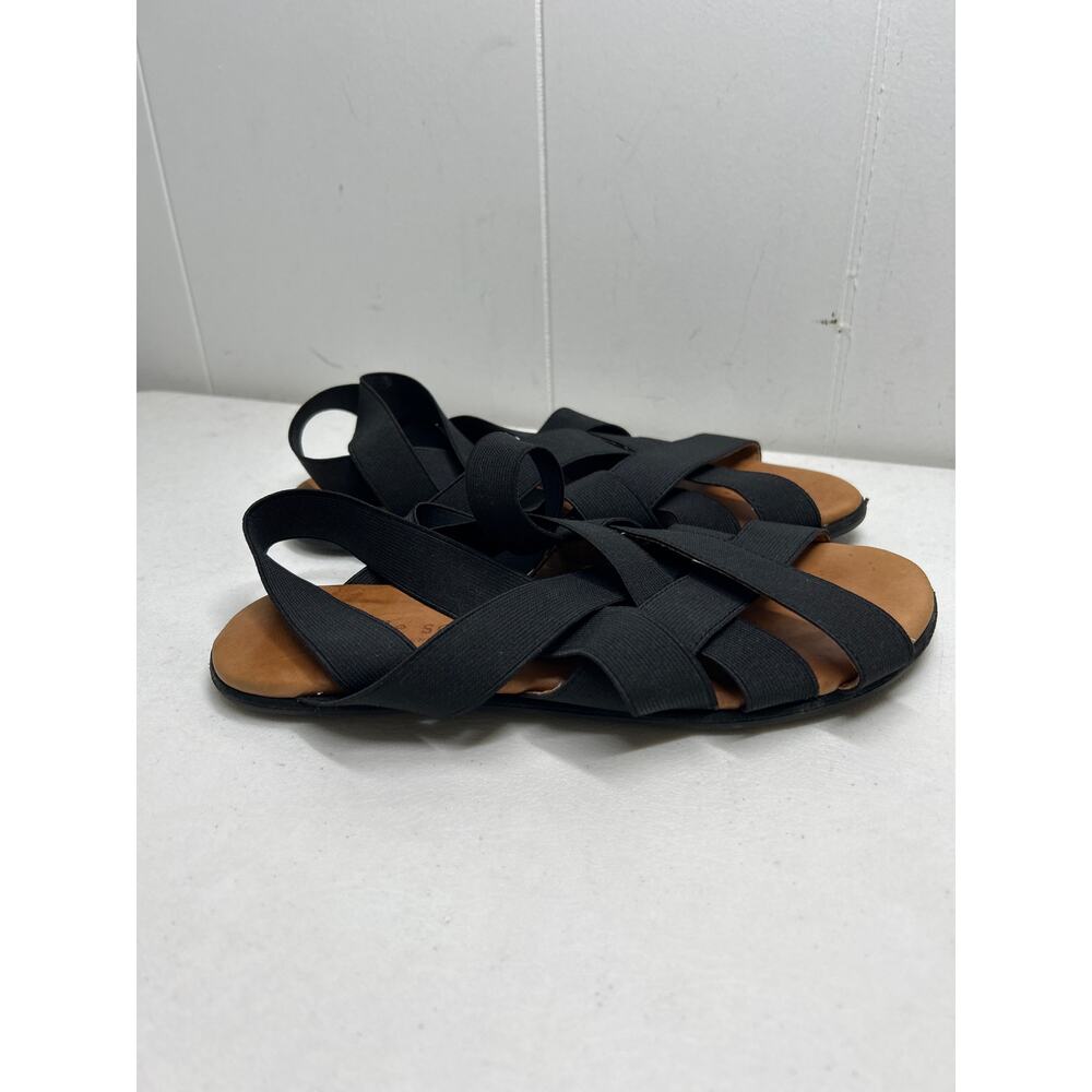 Gentle Souls by Kenneth Cole Bari Elastic Strap Sandals in Black Size 7.5 - Picture 4 of 6